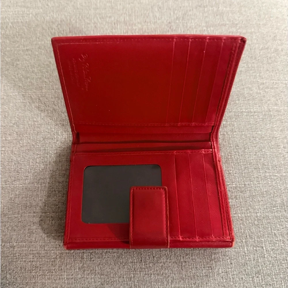 PALOMA PICASSO Red‎ Leather Wallet With Coin Pouch in Perfect Condition